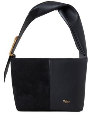 Mulberry Small Retwist Hobo Leather Bag - Black