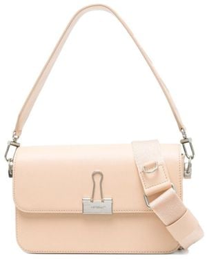 Off-White c/o Virgil Abloh Binder Clip Foldover Top Crossbody Bag - Pink