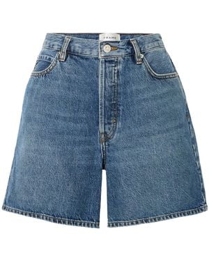 FRAME Timeless Denim Shorts - Blue