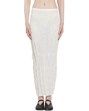 TOTEME Pleated Midi Skirt - White