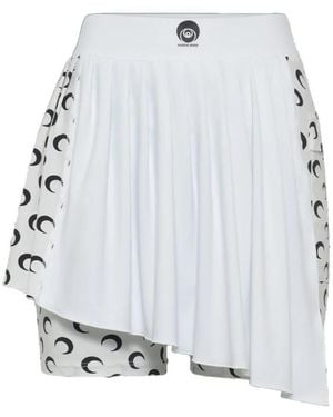 Marine Serre Tennis Mini Skirt - White