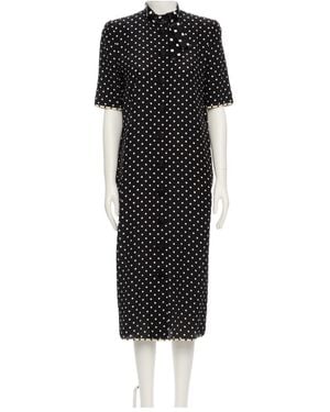 Valentino Short Sleeve Dress - Black