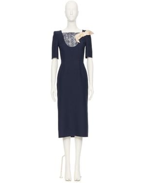 Valentino Short Sleeve Dress - Blue