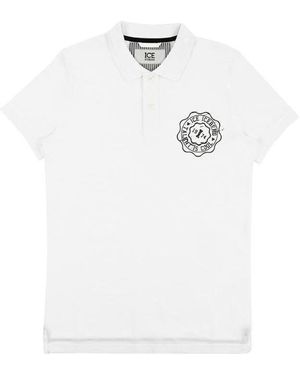 Iceberg Logo Printed Polo Shirt - White