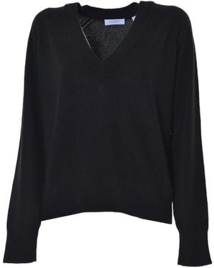 Equipment Madalene V-Neck Cashmere Sweater - Black