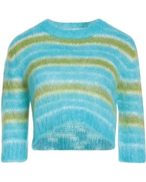 Marni Intarsia-Knit Sweater - Blue