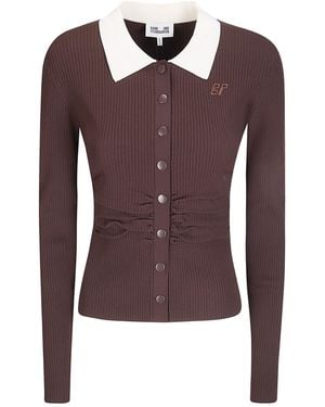 Baum und Pferdgarten Cianna Ribbed Button Top - Purple
