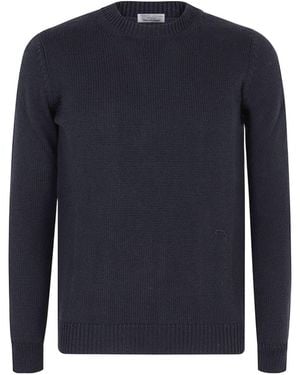 Roberto Collina Crew Neck Knit Sweater - Blue