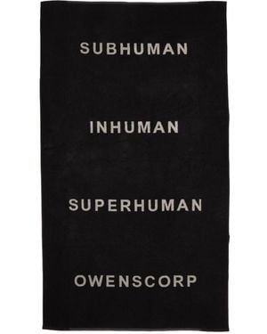 Rick Owens Terry Beach Towel - Black