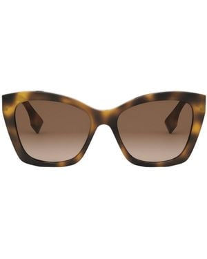 Fendi Eyewear Butterfly Frame Sunglasses - Grey