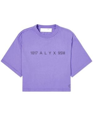 1017 ALYX 9SM 1017 9Sm Cropped Logo T-Shirt - Purple