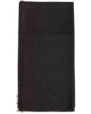 Brunello Cucinelli Frayed Edge Scarf - Black
