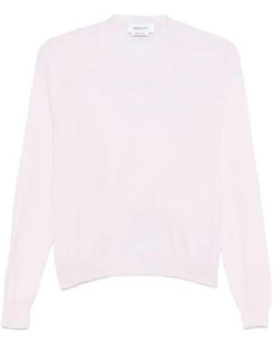 McQueen Long-Sleeve Crew-Neck Top - Pink