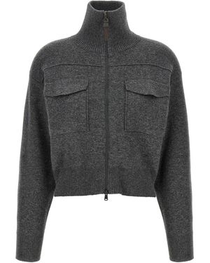 Brunello Cucinelli Cashmere Cardigan - Grey