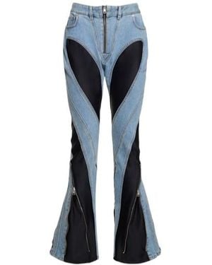 Mugler Zippered Jeans - Blue