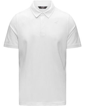 K-Way Viggo Lt Stretch Jersey Slim Polo Shirt - White