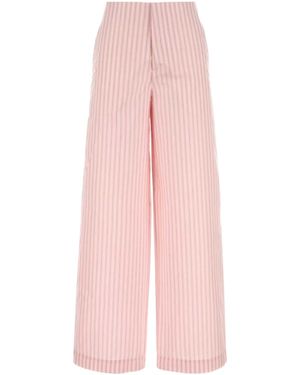 Philosophy Di Lorenzo Serafini Stripe-Detailed Poplin Trousers - Pink