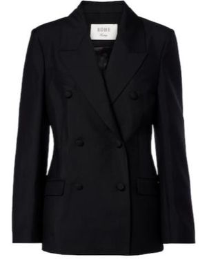 Rohe Wool And Mohair Blazer - Black
