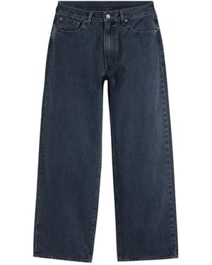 Levi's 578 Logo-Patch Straight-Leg Jeans - Blue