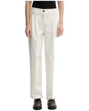Calvin Klein Casual Trousers With Belt Loops - White