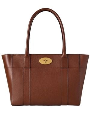 Mulberry Bayswater 9 To 5 Two-Tone Small Tote Bag - Brown
