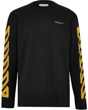 Off-White c/o Virgil Abloh Logo Long-Sleeve T-Shirt - Black