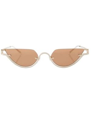 Gucci Double G Cat-Eye Sunglasses - White