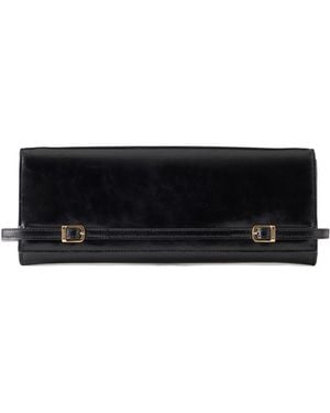 Jonathan Simkhai River East West Leather Clutch - Black