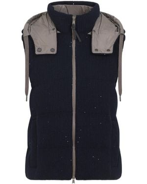 Brunello Cucinelli Waistcoats - Blue