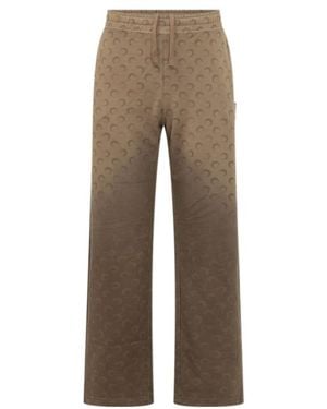 Marine Serre Faded Moon Track Trousers - Brown
