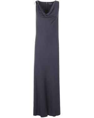 Ralph Lauren Lauren Elkanah Sleeveless Gown Dress - Blue