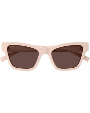 Gucci Eyewear Square Frame Sunglasses - Brown