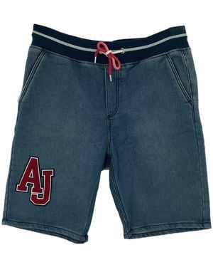 Armani Jeans Drawstring Waist Shorts - Blue