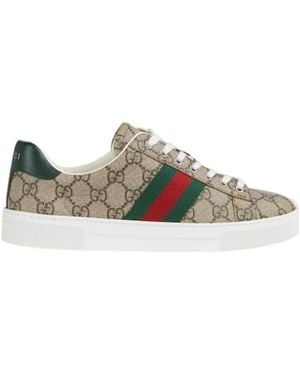 Gucci Ace Low-Top Trainers - Green