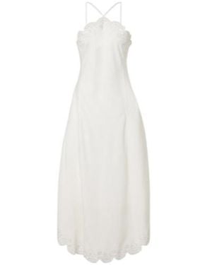 Jonathan Simkhai Gillian Linen-Blend Midi Dress - White