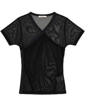 Paloma Wool Olimpia Mesh T-Shirt - Black