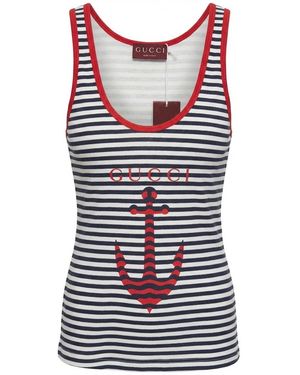 Gucci Striped Vest - Blue