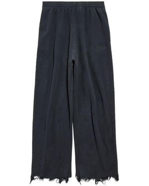 Balenciaga Nail Polish Cropped Joggers - Blue
