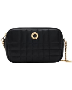 Burberry Quilted Leather Crossbody Bag - Black