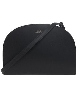 A.P.C. Demi Lune Clutch Bag - Black