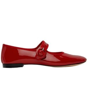 Repetto Georgia Patent-Leather Mary Jane Pumps - Red