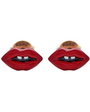 Marc Jacobs The Lips Stud Earrings - Red