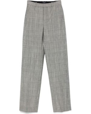 Wardrobe NYC Print Straight-Leg Trousers - Grey