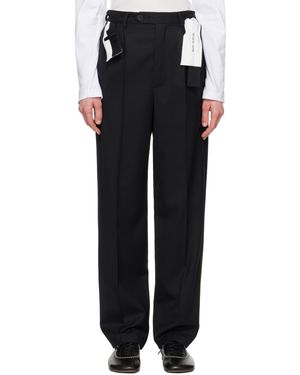 Magliano Folded-Waistband Pants - Black