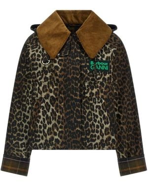 Ganni Barbour X Short Parka Jacket - Green