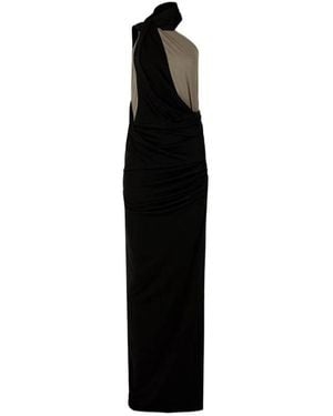 Entire studios Draped One-Shoulder Dress - Black