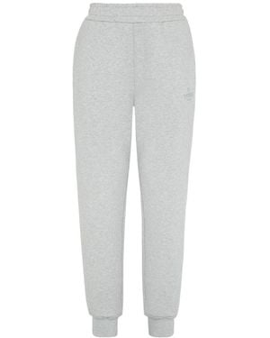 Fendi Logo Embroidered Track Pants - Gray