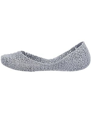 Melissa Flash Hollowed-Out Bird's Nest Flat Shoes - Gray
