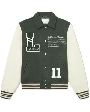 Les Deux Varsity Wool Jacket - Green