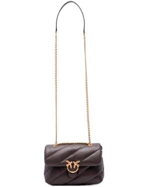 Pinko Flap Shoulder Bag - Black